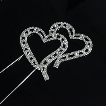 2018 Time-limited Wedding Cake Toppers Bride And Groom Set Of 2 Heart Cake Wedding Birthday Crystal Toppers Sparkling Bling
2018 Time-limited Wedding Cake Toppers Bride And Groom Set Of 2 Heart Cake Wedding Birthday Crystal Toppers Sparkling Bling