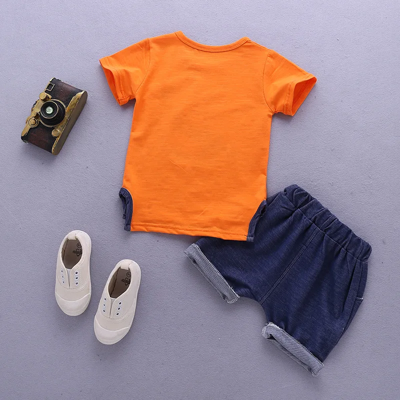 Baby Boys Clothes Sets Children Clothing Summer Short Sleeve Tracksuit For Boys Sport Suits Animal Costume For Kids Clothes 5