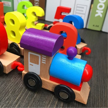 Wooden Number Digital Hooked Trains Set Puzzles Games Preschool Math Educational Toys for Kids Gifts 
Wooden Number Digital Hooked Trains Set Puzzles Games Preschool Math Educational Toys for Kids Gifts