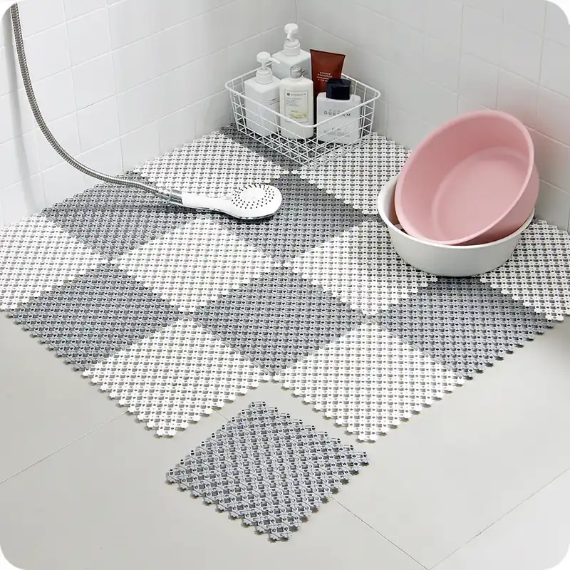 25x25cm Bathroom Carpet Plastic Bath Anti Slip Mat Household