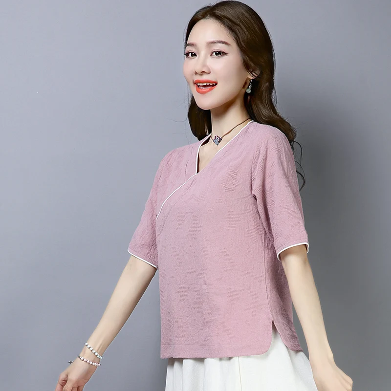 2019 chinese style retro tops hanfu top tang suit top hanfu half sleeve chinese blouse traditional chinese clothing for women
2019 chinese style retro tops hanfu top tang suit top hanfu half sleeve chinese blouse traditional chinese clothing for women