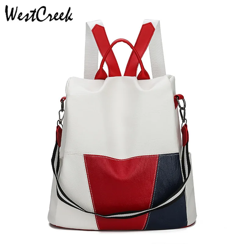 WESTCREEK Brand Anti Theft Women Backpack Purse Soft Leather Waterproof Multi-function Travel Back Pack Hit Color Casual Bag
WESTCREEK Brand Anti Theft Women Backpack Purse Soft Leather Waterproof Multi-function Travel Back Pack Hit Color Casual Bag