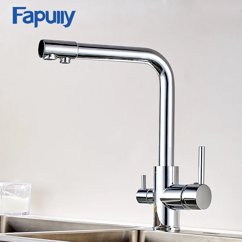 Fapully Degree Rotation Kitchen Faucet Water Filter Deck Mount Chrome Mixer Tap with Water Purification Features Kitchen Tap 176
Fapully Degree Rotation Kitchen Faucet Water Filter Deck Mount Chrome Mixer Tap with Water Purification Features Kitchen Tap 176