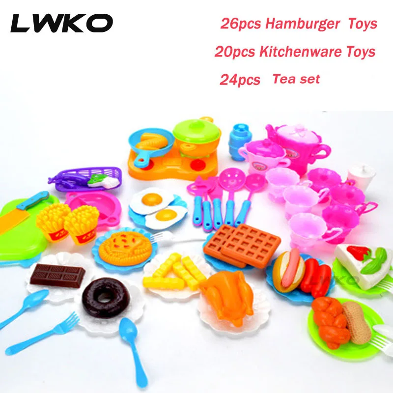 LWKO 20-26pcs Kitchen Cooking Toys Cutting Olastic Pots Food Kitchenware Tea set Fying Pan Toy Pretend Play Eating Set For Girls
LWKO 20-26pcs Kitchen Cooking Toys Cutting Olastic Pots Food Kitchenware Tea set Fying Pan Toy Pretend Play Eating Set For Girls
