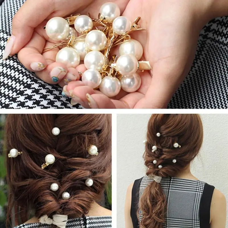 Korean Ladies Large Imitation Pearl Ball Duckbill Hair Clips Jewelry Luxury Metal Alloy Hairpins Mini Party DIY Styling Barrette
Korean Ladies Large Imitation Pearl Ball Duckbill Hair Clips Jewelry Luxury Metal Alloy Hairpins Mini Party DIY Styling Barrette