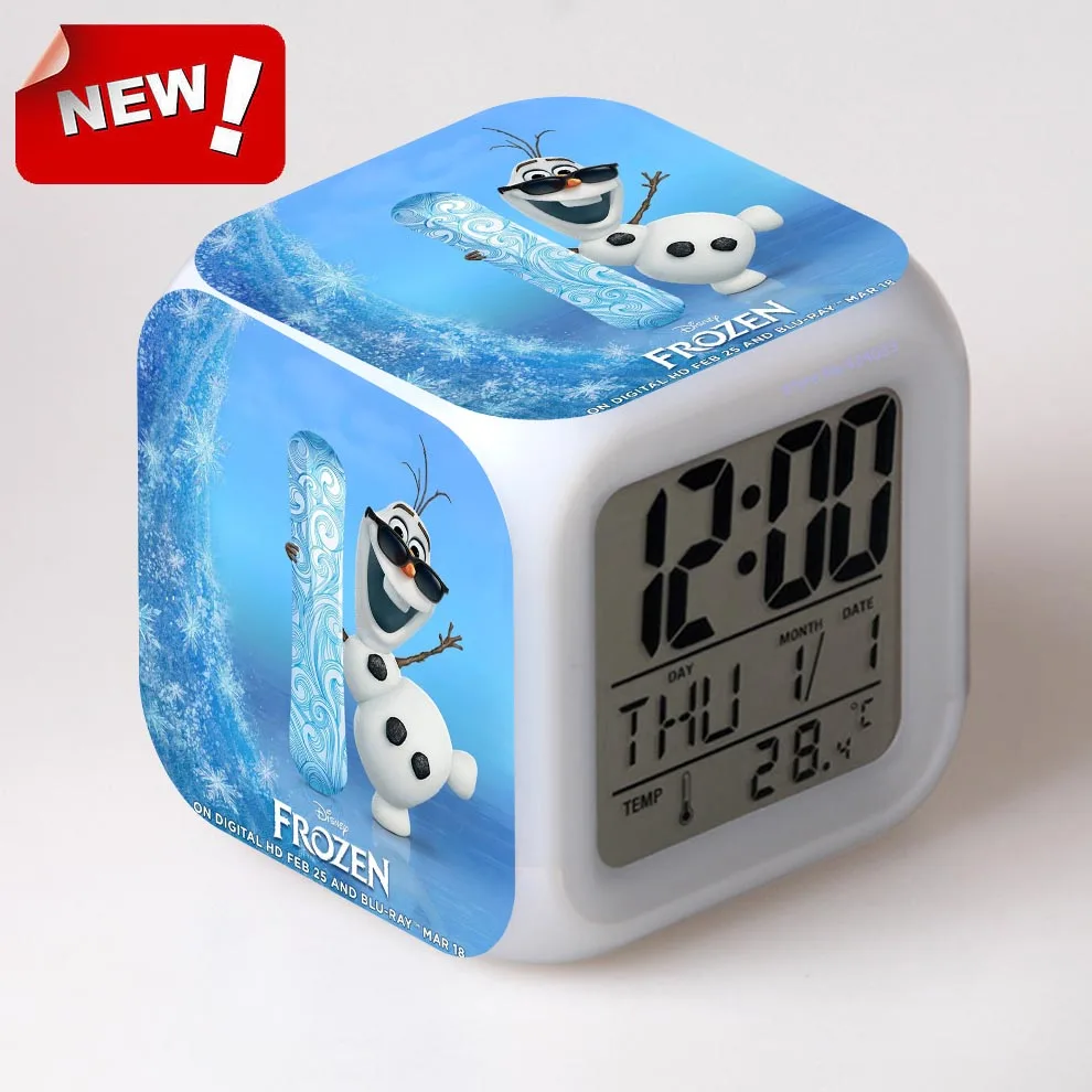 Olaf Alarm Clock Digital 7 Color Change Lcd Display Watch Despertador Wake Up Light Plastic Reloj
Olaf Alarm Clock Digital 7 Color Change Lcd Display Watch Despertador Wake Up Light Plastic Reloj