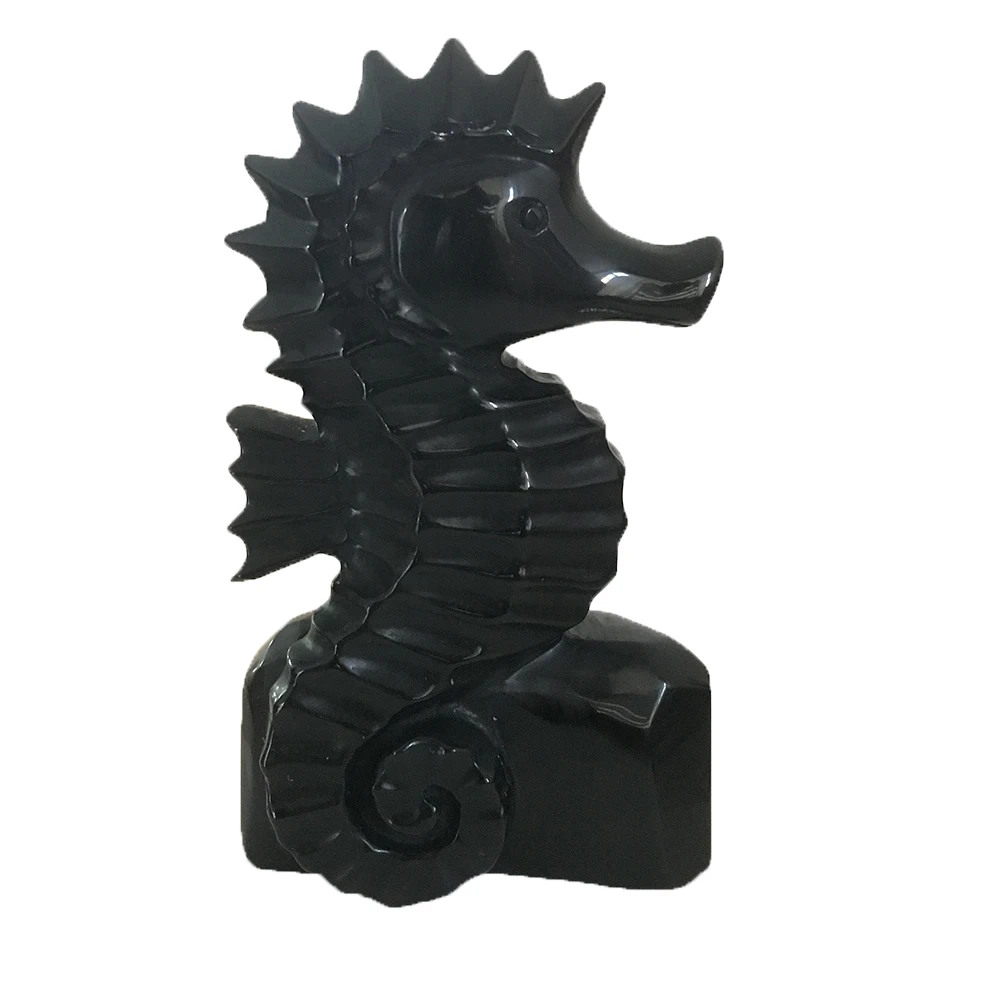 15cm Natural Obsidian Quartz Crystal Hand Carved Seahorse Figurine Wild Life Figurine Handmade Craft Home Office Decoration Gift
15cm Natural Obsidian Quartz Crystal Hand Carved Seahorse Figurine Wild Life Figurine Handmade Craft Home Office Decoration Gift