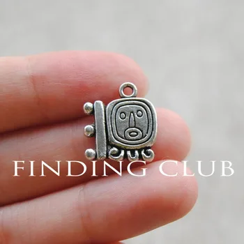 50 pcs Silver Color Mayan glyph Charm Pendant DIY Metal Bracelet Necklace Jewelry Findings A355
50 pcs Silver Color Mayan glyph Charm Pendant DIY Metal Bracelet Necklace Jewelry Findings A355