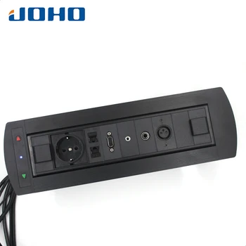 JOHO 16A Motorized Flipping Up Conference Furniture Desk Table Socket Electric Rotation Socket Aluminum Power Socket With USB
JOHO 16A Motorized Flipping Up Conference Furniture Desk Table Socket Electric Rotation Socket Aluminum Power Socket With USB