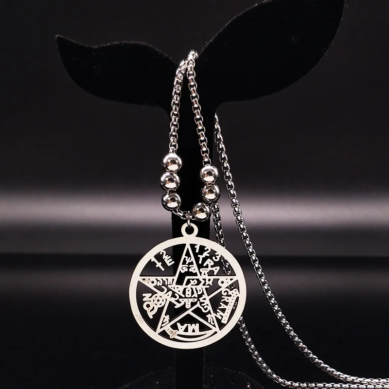 10pcs Pentagram Stainless Steel Long Necklace for Men Jewelry Silver Color Choker Necklace Jewelry wicca maxi colar N17791
10pcs Pentagram Stainless Steel Long Necklace for Men Jewelry Silver Color Choker Necklace Jewelry wicca maxi colar N17791