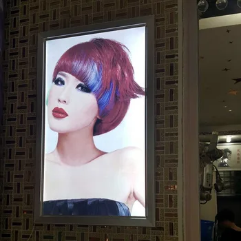 60*90cm LED Photo Lightbox Aluminum Frame Slim Illuminated Advertising Light box Indoor Wall mounted display
60*90cm LED Photo Lightbox Aluminum Frame Slim Illuminated Advertising Light box Indoor Wall mounted display
