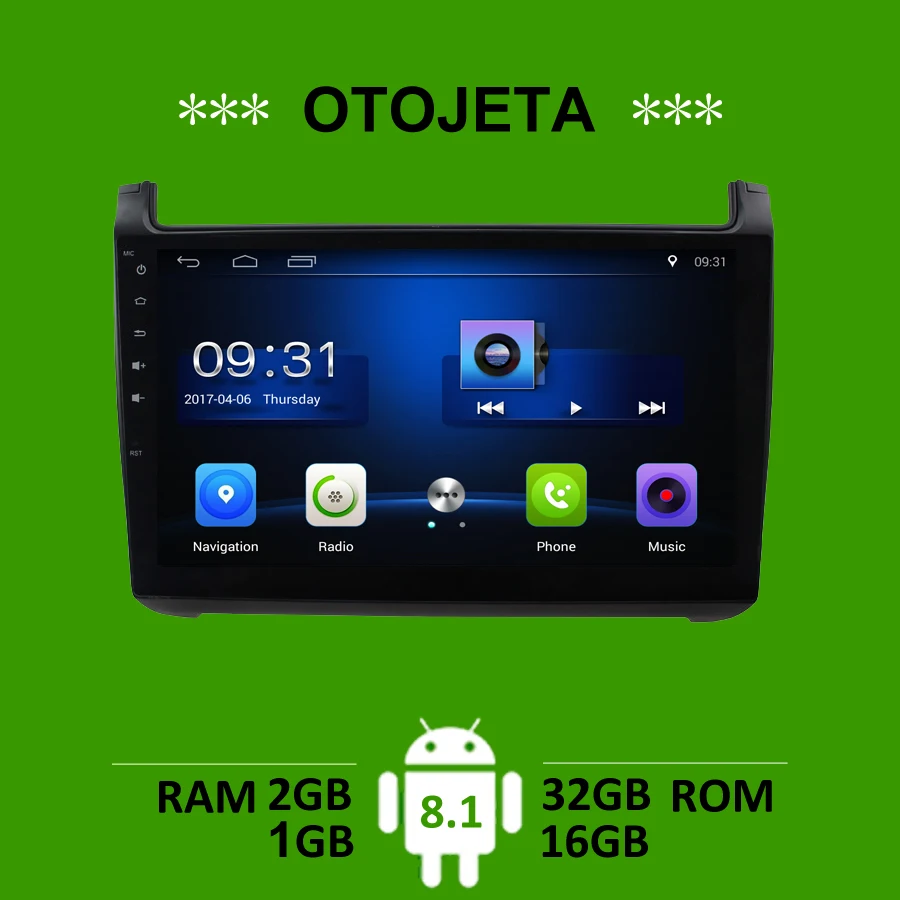 OTOJETA car multimedia player for Polo 2011 radio gps navi android 8.1 stereo bluetooth autoradio headunit fm carplay
OTOJETA car multimedia player for Polo 2011 radio gps navi android 8.1 stereo bluetooth autoradio headunit fm carplay