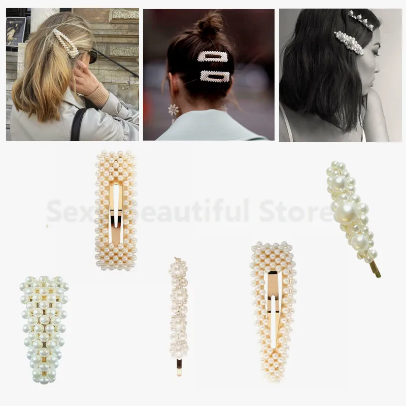 2019 NEW Fashion Women Pearl Hair Clip Snap Hair Barrette Stick Hairpin Hair Styling Tools Accessories For Women Girls
2019 NEW Fashion Women Pearl Hair Clip Snap Hair Barrette Stick Hairpin Hair Styling Tools Accessories For Women Girls