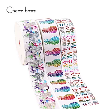 2Y/lot 3" 75mm Unicorn Pineapple Printed Grosgrain Ribbon DIY Hairbows Accessories Holiday Decorations Materials Sofa Bed Decor
2Y/lot 3" 75mm Unicorn Pineapple Printed Grosgrain Ribbon DIY Hairbows Accessories Holiday Decorations Materials Sofa Bed Decor