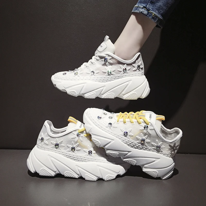 Yellow White Sneakers Women Shoes High Platform Wedge Sneaker 2019 Summer Crystal Glitter Chunky Sneaker Casual chaussures femme
Yellow White Sneakers Women Shoes High Platform Wedge Sneaker 2019 Summer Crystal Glitter Chunky Sneaker Casual chaussures femme