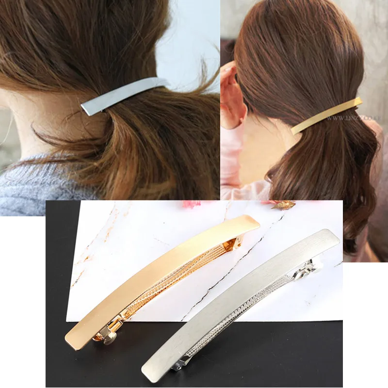 New Arrival Gold Silver Color Line Metal French Barrettes For Women Hair Clips Grips Fashion Accessories PC116
New Arrival Gold Silver Color Line Metal French Barrettes For Women Hair Clips Grips Fashion Accessories PC116