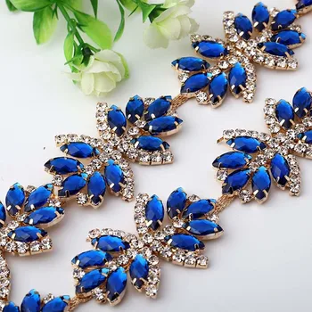 1 Yard Gold Crystal Rhinestone Chain Trims with Red/Blue Stones and Chain for Sewing DIY Dresses Bags Shoes
1 Yard Gold Crystal Rhinestone Chain Trims with Red/Blue Stones and Chain for Sewing DIY Dresses Bags Shoes