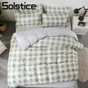 Solstice Home Textile Plaid Geometric Stripe Duvet Cover Sheet Pillowcase Girl Kid Bedding Set King Twin Full Teen Boy Bed Linen
Solstice Home Textile Plaid Geometric Stripe Duvet Cover Sheet Pillowcase Girl Kid Bedding Set King Twin Full Teen Boy Bed Linen