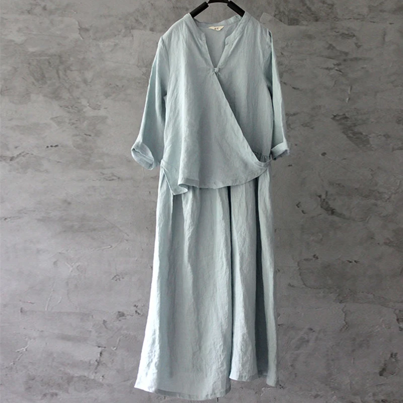 2019 Original Linen Maxi Dress Harajuku Summer New Women V-Neck Irregular Seven Sleeve 4 Colour Nation Style Brief Dress Robes
2019 Original Linen Maxi Dress Harajuku Summer New Women V-Neck Irregular Seven Sleeve 4 Colour Nation Style Brief Dress Robes