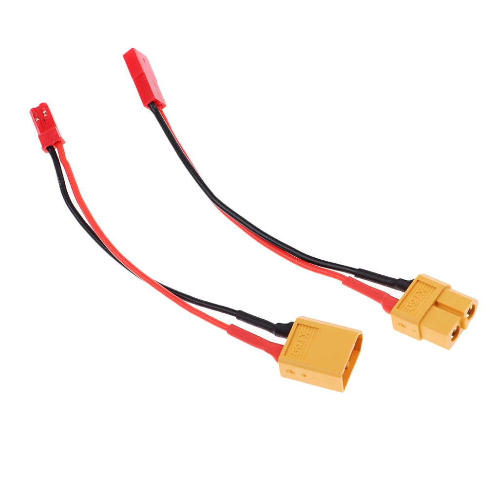 1 Pair XT60 to JST Plug Connector with 13.3cm Cable Wire 22AWG Male/Female