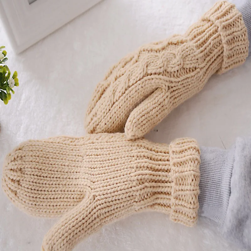 New Winter Women Gloves Warm Thicken Knit Twist Female Gloves Girls Solid Color Full Finger Gloves Mittens Hand Warmer
New Winter Women Gloves Warm Thicken Knit Twist Female Gloves Girls Solid Color Full Finger Gloves Mittens Hand Warmer