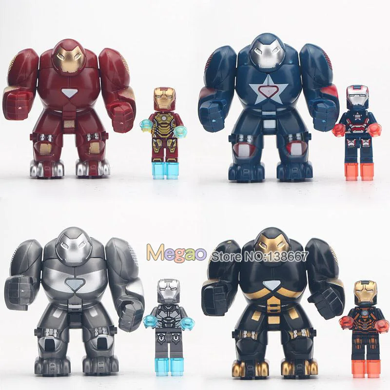 4PCS/LOT Super Heroes Marvel s Iron Man Hulkbusters Set Model Brick Building Blocks Toys For Children
4PCS/LOT Super Heroes Marvel s Iron Man Hulkbusters Set Model Brick Building Blocks Toys For Children