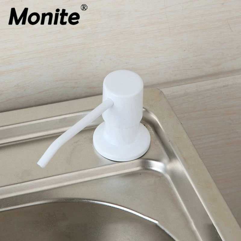 MONITE White Soap Dispenser Kitchen Bathroom Sink Faucet Shampoo Shower Lotion New Liquid Soap Dispenser
MONITE White Soap Dispenser Kitchen Bathroom Sink Faucet Shampoo Shower Lotion New Liquid Soap Dispenser