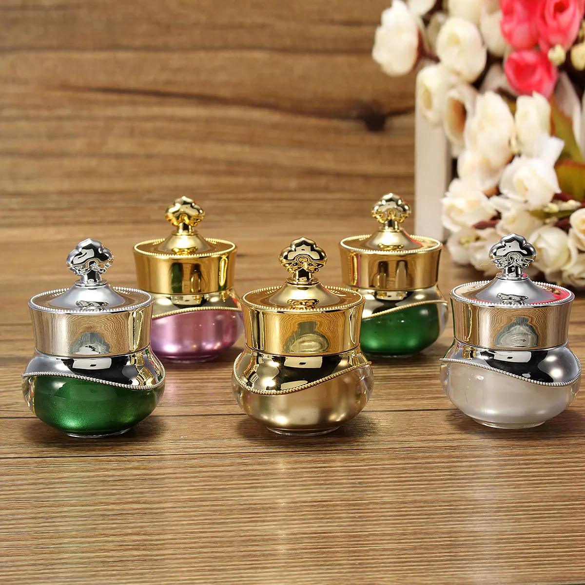 Cream Jar Crown Shape Plastic Refillable Empty Bottle Face Eyes Lotion Container Travel Nail Art Makeup Pot
Cream Jar Crown Shape Plastic Refillable Empty Bottle Face Eyes Lotion Container Travel Nail Art Makeup Pot