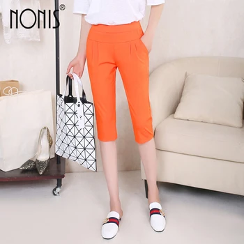Nonis 2017 New Summer Women Elastic Waist Calf length Casual Harem pants trousers plus size 26-33 Three Color pants
Nonis 2017 New Summer Women Elastic Waist Calf length Casual Harem pants trousers plus size 26-33 Three Color pants