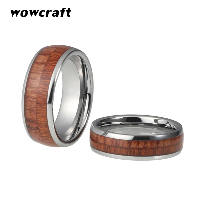 6/8 mm Love's Weeding Jewelry Rings Tungsten Carbide Ring Silver Real Wood Inlay Polished Comfort Fit 
6/8 mm Love's Weeding Jewelry Rings Tungsten Carbide Ring Silver Real Wood Inlay Polished Comfort Fit