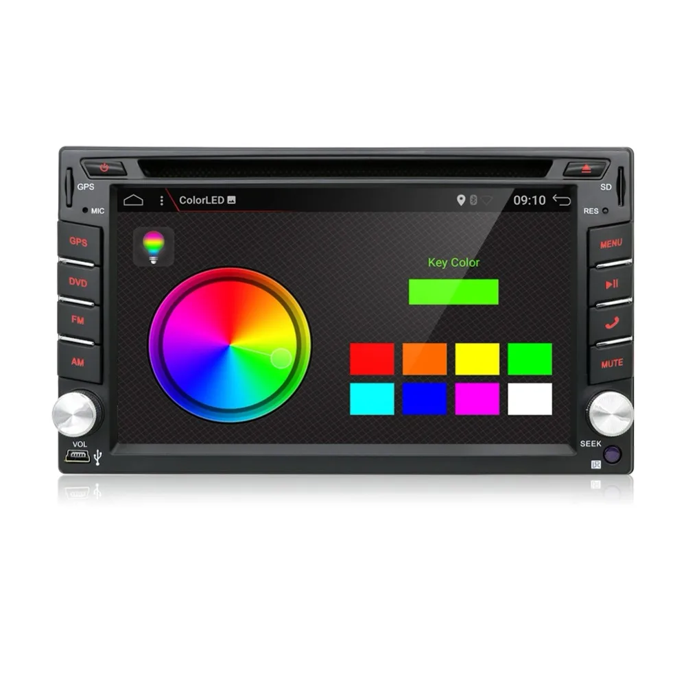 Четырехъядерный Android 7 1 сенсорный экран с автомобильным DVD плеером GPS для Toyota RAV4