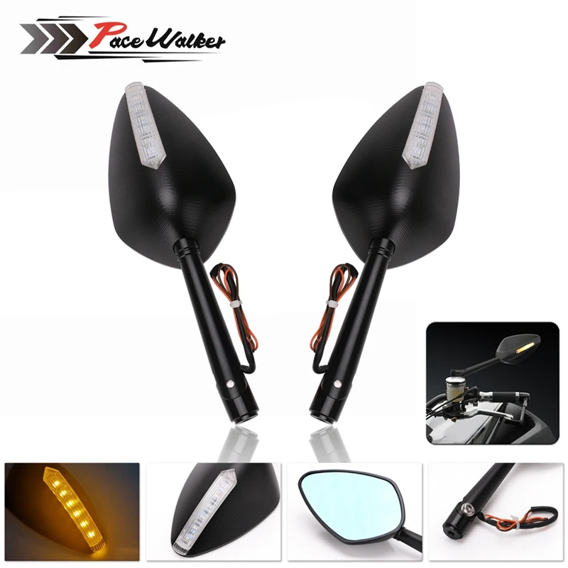 Black Universal CNC Aluminum Motorcycle Mirror LED Turn Signal Light Case For YAMAHA HONDA KAWASAKI SUZUKI KTM BMW DUCATI
Black Universal CNC Aluminum Motorcycle Mirror LED Turn Signal Light Case For YAMAHA HONDA KAWASAKI SUZUKI KTM BMW DUCATI