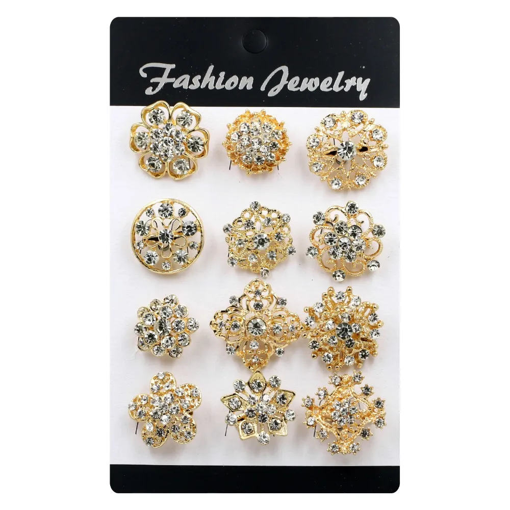 40 Pcs Clear Crystal Diamante Wedding Bridal Prom Events Parties Hair Pins