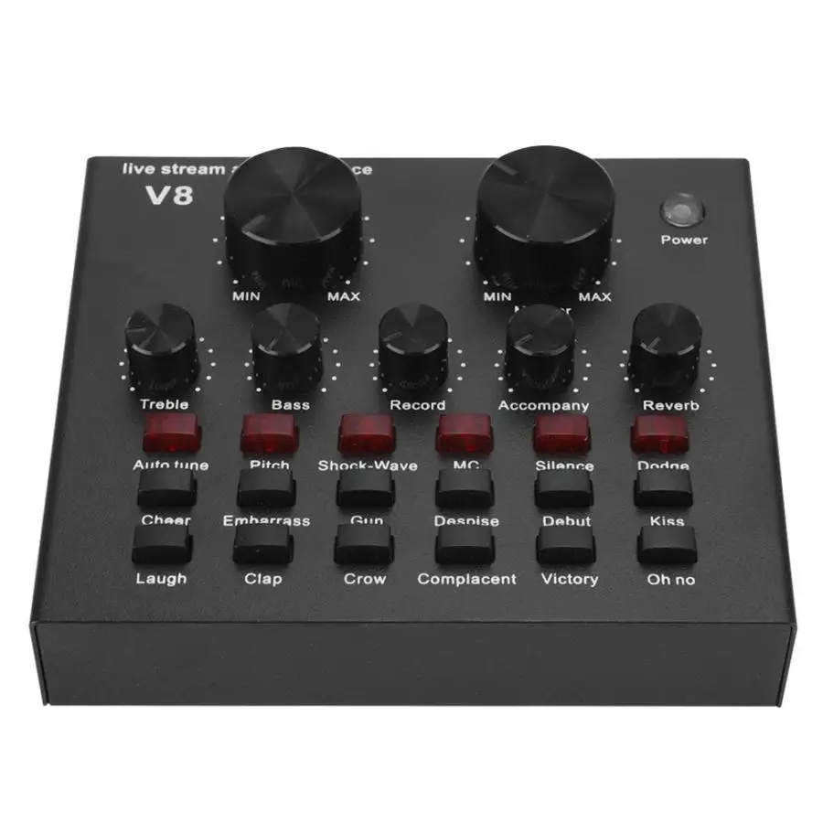 sound card speaker sound card spdif V8 Second Generation Computer Live Broadcast Voice Changing Card Black ABS usb
sound card speaker sound card spdif V8 Second Generation Computer Live Broadcast Voice Changing Card Black ABS usb