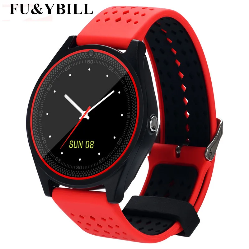 Фу & y Билл V9 Смарт часы с Камера Bluetooth Smartwatch sim карты наручные для телефона Android