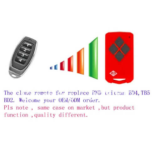 B&D PTX5 PTX-5 Tritran Tri Tran Garage Door BND TB5 BD4 BD2 replacement remote DHL free shipping
B&D PTX5 PTX-5 Tritran Tri Tran Garage Door BND TB5 BD4 BD2 replacement remote DHL free shipping