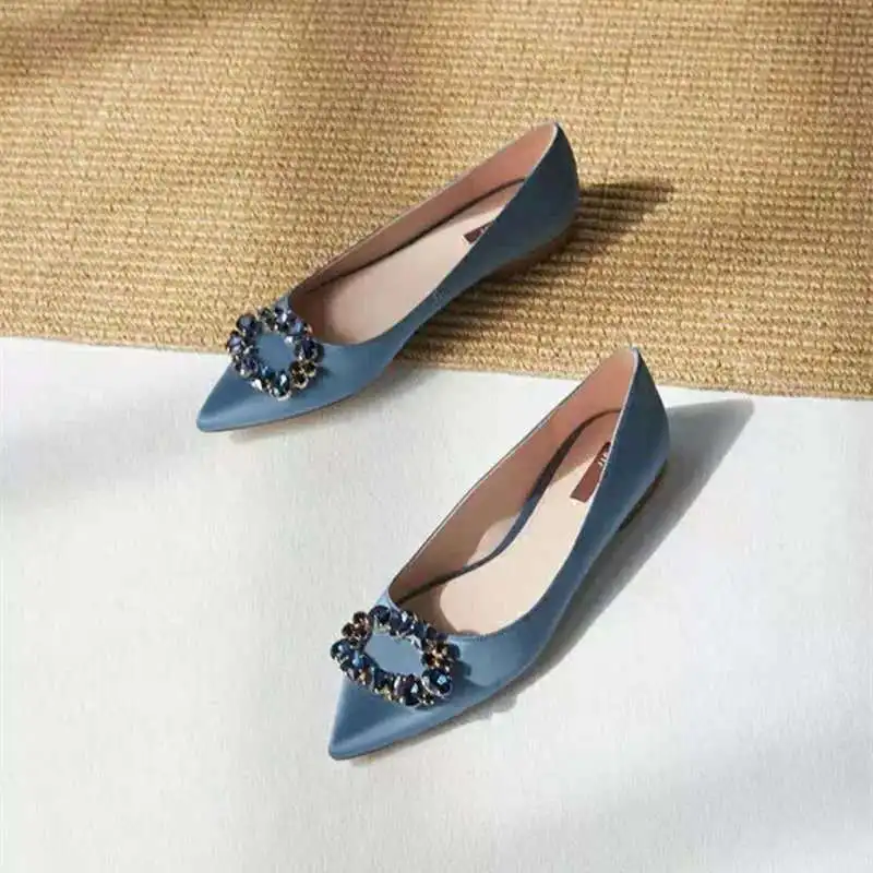 Luxury Women sheepskin leather espadrilles shoes elegant silk flats woman ladies wedding shoes all-match oxfords loafers crystal
Luxury Women sheepskin leather espadrilles shoes elegant silk flats woman ladies wedding shoes all-match oxfords loafers crystal