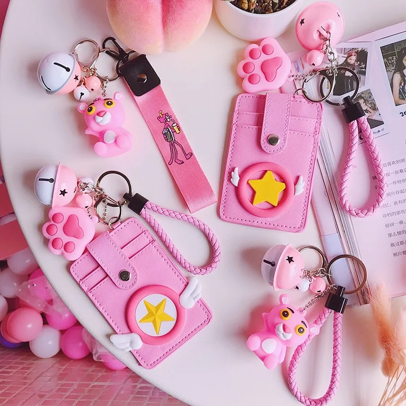 Anime Card Captor Sakura Cosplay Pink Panther Cute Lovely Bank Bus Card Bag Bell Set Card Holder Accessories Gift
Anime Card Captor Sakura Cosplay Pink Panther Cute Lovely Bank Bus Card Bag Bell Set Card Holder Accessories Gift