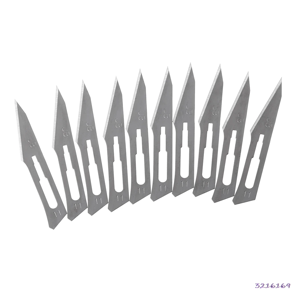 10pcs 11# Scalpel Knife Blades For Wood Carving Engraving Craft Sculpture Cutting Tool PCB Repair
10pcs 11# Scalpel Knife Blades For Wood Carving Engraving Craft Sculpture Cutting Tool PCB Repair