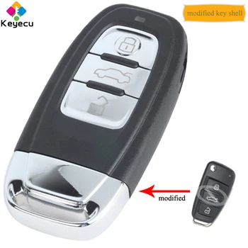KEYECU Replacement Upgraded Flip Keyless-Go Smart Remote Car Key Shell With 3 Buttons & Insert Uncut Blade - FOB for Audi A6L Q7
KEYECU Replacement Upgraded Flip Keyless-Go Smart Remote Car Key Shell With 3 Buttons & Insert Uncut Blade - FOB for Audi A6L Q7
