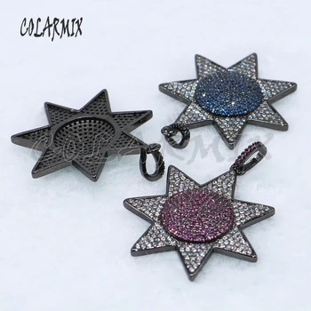 High quality Back Gun metal color stone star zircon stone pendant fashion jewelry pendant for jewelry making necklace 5036
High quality Back Gun metal color stone star zircon stone pendant fashion jewelry pendant for jewelry making necklace 5036