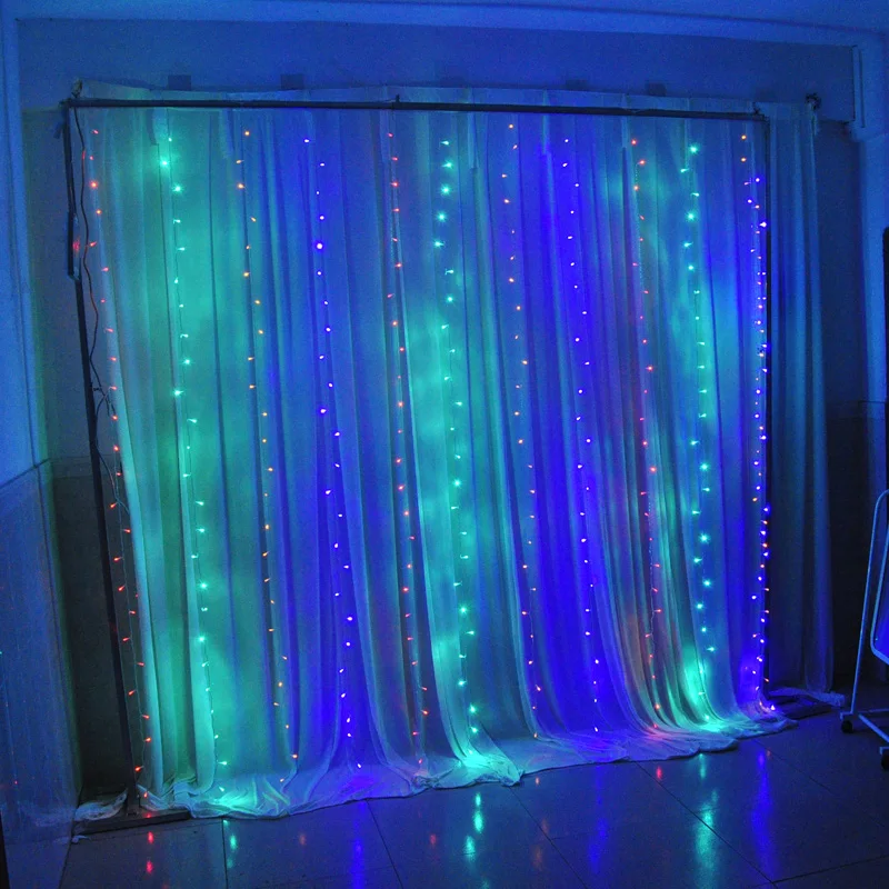 300leds fairy string icicle led curtain light Xmas Christmas Wedding garden party window decor 220V 3M*3M-5 colors optional
300leds fairy string icicle led curtain light Xmas Christmas Wedding garden party window decor 220V 3M*3M-5 colors optional