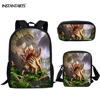INSTANTARTS Children Set Backpack Cool 3D Printing Dinosaur School Bags 3Pcs/set Teen Boys Girls Mochila School Bags Kid Bookbag
INSTANTARTS Children Set Backpack Cool 3D Printing Dinosaur School Bags 3Pcs/set Teen Boys Girls Mochila School Bags Kid Bookbag