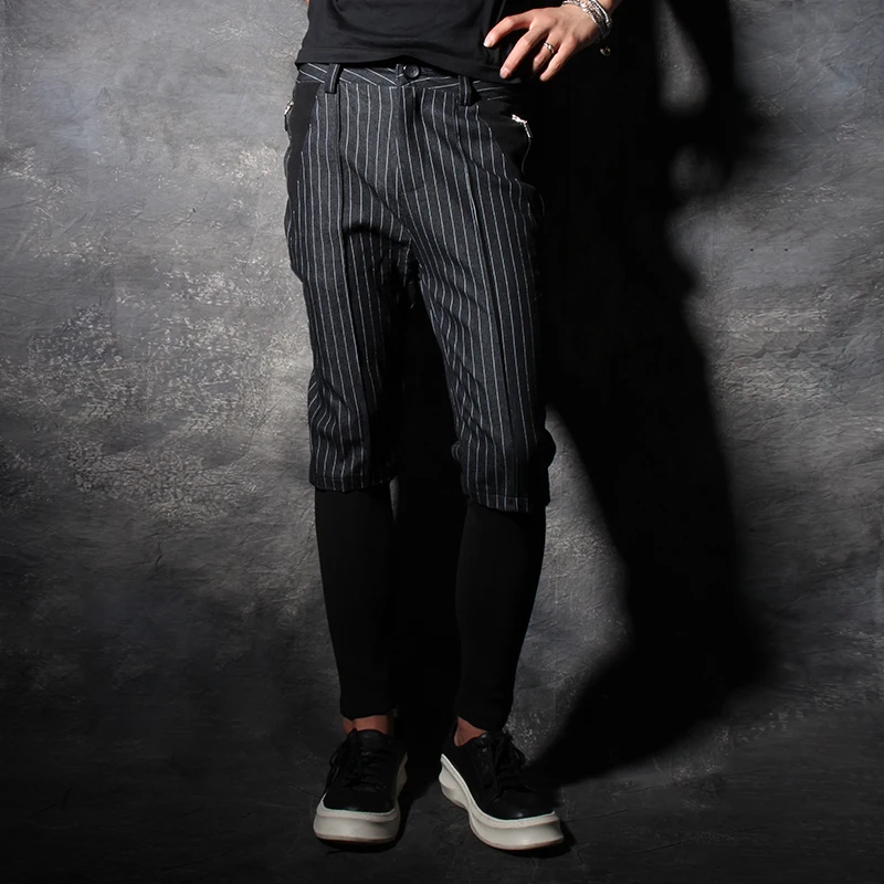 Фото Новинка 2017 Мужская одежда модные брюки шаровары мужские обтягивающие леггинсы