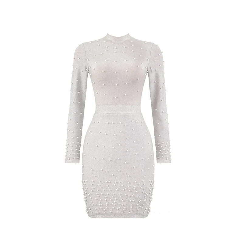 KLEEZY New Fashion 2018 New Arrival Beading Dress Elegant Bandage Women Long Sleeves Turtleneck Above Knee Mini Dress HL3204
KLEEZY New Fashion 2018 New Arrival Beading Dress Elegant Bandage Women Long Sleeves Turtleneck Above Knee Mini Dress HL3204