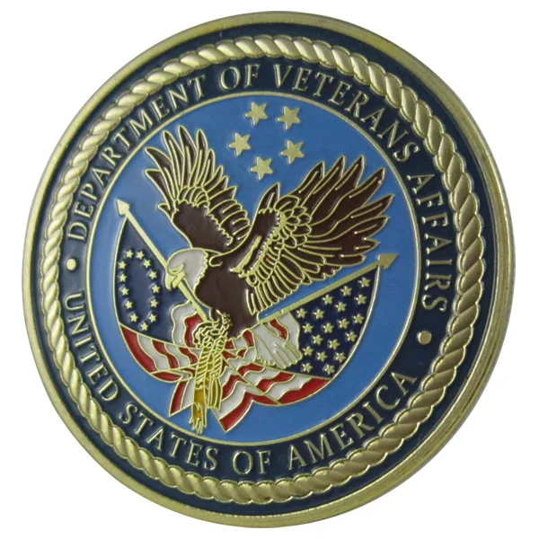 United States Military Department of Veterans Affairs 24K GP Challenge Coin 1058#
United States Military Department of Veterans Affairs 24K GP Challenge Coin 1058#