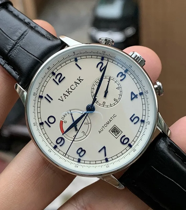 Luxury Brand VAKCAK Date Watch New Men Automatic Movement Mechanical Self-Wind Mens Stainless Steel Watches Wristwatches
Luxury Brand VAKCAK Date Watch New Men Automatic Movement Mechanical Self-Wind Mens Stainless Steel Watches Wristwatches