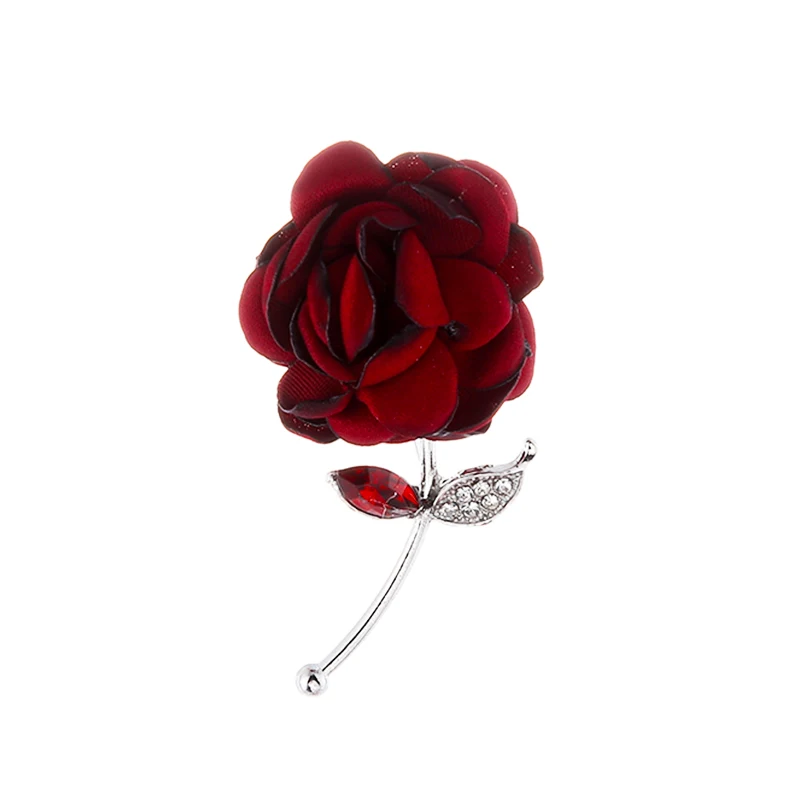 Vintage Jewelry Rose Flower Brooches Red Blue Fabric Women Men Crystal Brooch High Quality Lapel Pin Suit Pins Fashion Gift
Vintage Jewelry Rose Flower Brooches Red Blue Fabric Women Men Crystal Brooch High Quality Lapel Pin Suit Pins Fashion Gift