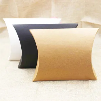 DIY 50pcs big pillow box gift box black/brown/white color gift display box for gift/candy favors/products
DIY 50pcs big pillow box gift box black/brown/white color gift display box for gift/candy favors/products