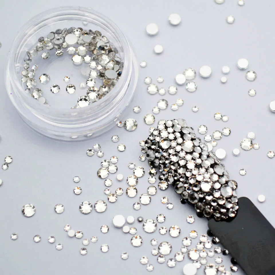 1 Bottle Mix Clear Rhinestones for Nails Glass Strass Nail Art Decorations 3D Nail Rhinestones on Nails Art Manicure MJZ2039
1 Bottle Mix Clear Rhinestones for Nails Glass Strass Nail Art Decorations 3D Nail Rhinestones on Nails Art Manicure MJZ2039